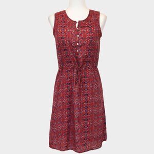 LUCKY BRAND Casual Dress Blue/ Red Size XS